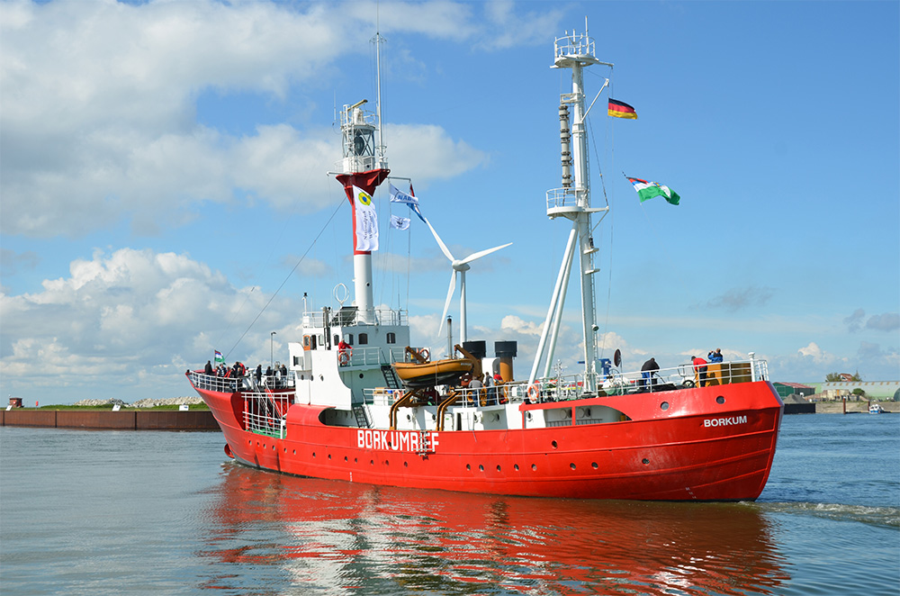 Das Feuerschiff Borkum Riff. Foto: www.feuerschiff-borkumriff.de